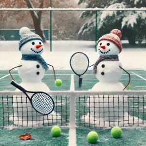 Tennisplätze einwintern